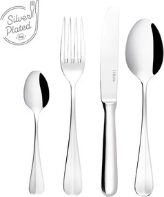 Príborový set 24 ks - Baguette TM postriebrený s dutou rúčkou a krátkou čepeľou - 100942