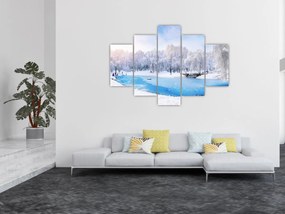 Obraz - Ľadové jazero (150x105 cm)
