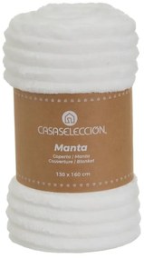 Biela deka z mikroplyšu 130x160 cm Fur Velvet – Casa Selección