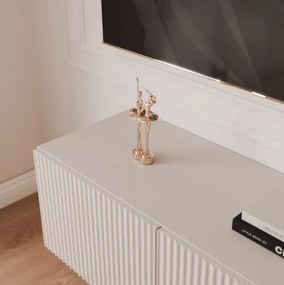 TV skrinka DOROTHY závesná 100cm kašmír drážkovaná
