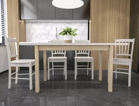 Rozkládací jídelní stůl Adam 120/160 cm kašmír/dub cremona torro