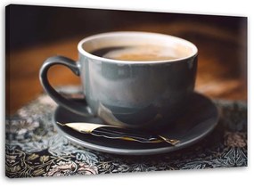 Obraz na plátně Hrnek na kávu Cappuccino - 60x40 cm
