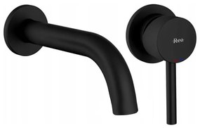 BAT-B0969 - Umývadlová batéria pre podomietkovú montáž LUNGO, matná čierna