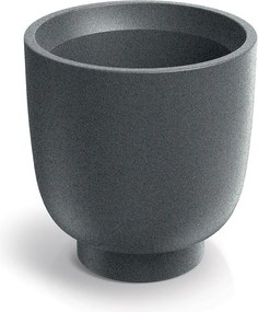 Plastový kvetináč Vemos Mild 40 cm granitovo sivý