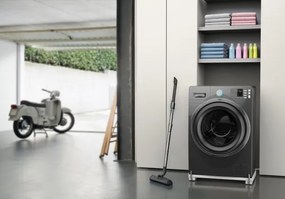 Meliconi 656149 -Antivibračná podložka pod práčku s výsuvnými kolieskami 47 cm biela