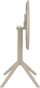 Skladací stôl Sky round - taupe