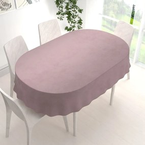 Biante Zamatový oválny obrus Velvet Prémium SVP-002 Staroružový 100x140 cm