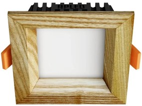APLED - LED Podhľadové SQUARE WOODLINE LED/3W/230V 4000K 9x9 cm jaseň masív