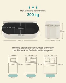 Taburetka s vekom LSF297LH01 krémová