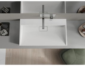 Mexen Ava, umývadlo na dosku z konglomerátu 80 x 46 cm, biela, 23018000