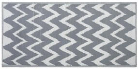 Vonkajší koberec 90 x 180 cm sivý SIRSA Beliani