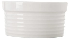 Zapekacia miska, priemer 9 cm, porcelán, biela, 12 ks