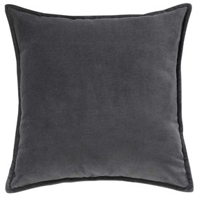 Butlers COTTON VELVET Vankúš 45 x 45 cm - antracitová