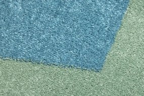 Koberec LIMA M046A zelený / sivý / modrý