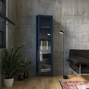 Vitrína  LUIGI, 500 x 1800 x 350 mm, Modern: farba granátová