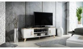 TV skrinka Sanna 160 2D2K RTV, Farby: wotan / wotan + čierny