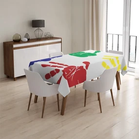 Sablio Obrus Farebné otlačky - 90x90 cm