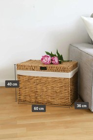 Truhla WANDA, vodný hyacint, šírka 60 cm, natur