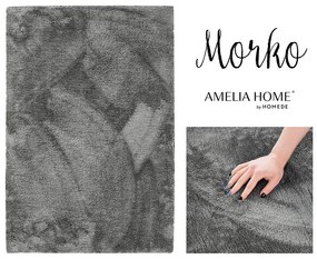 Kusový koberec AmeliaHome Morko tmavošedý