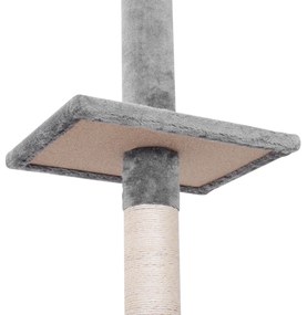 Tutumi Tutumi, škrabadlo, posteľ, veža 230-260 cm pre mačky 331669, šedá, HOM-02843
