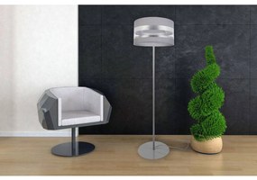 Stojacia lampa Intense Chrome, 1x textilné tienidlo (výber zo 6 farieb), (výber z 3 farieb konštrukcie), (fi 35cm), o