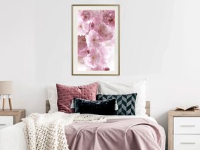 Artgeist Plagát - Floral Fog [Poster] Veľkosť: 30x45, Verzia: Čierny rám s passe-partout