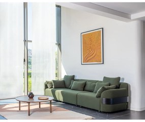 Hnedý okrúhly konferenčný stolík z dubového dreva ø 100 cm Mu – Gazzda