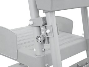 Bazénový rebrík Bestway 132 cm - bezpečný, protišmykový, kovový 58332