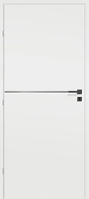 Classen Milk Interiérové dvere 60 L, 646 × 1985 mm, fólia, ľavé, biele, plné