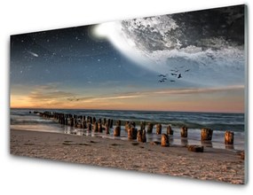 Obraz na skle Oceán pláž príroda 120x60 cm