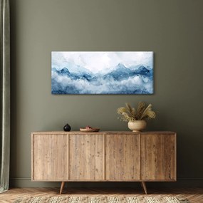 Obraz - Mraky a vlny, akvarel (120x50 cm)