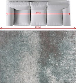 Koberec Softness krémová/šatľovo zelená 160x230cm
