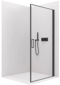 Cerano Porte, 1-krídlové sprchové dvere 100x195 cm, 8mm číre sklo, čierny profil, CER-CER-413495