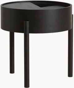 Okrúhly drevený konferenčný stolík's úložným priestorom Arc