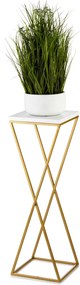 STOJAN NA KVETINÁČ LOFT6 70X24X24 CM ZLATÁ/BIELA