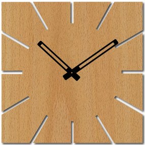 Štvorcové hodiny na stenu  Javor, Dub, Orech, Buk | SENTOP HDFK032