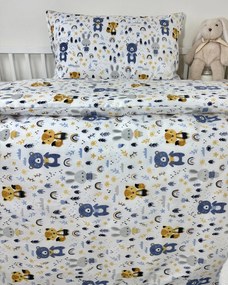 INTERMEDIC SK Posteľná obliečka Modrí kamaráti 90x130/45x65 cm – Bavlna, Zips