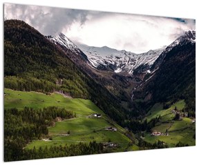 Obraz - Údolie pod horami (90x60 cm)