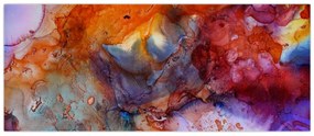 Obraz - Abstraktné atramentové umenie (120x50 cm)