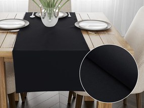 Biante Dekoračný behúň na stôl BKS-410 Čierny 45x160 cm