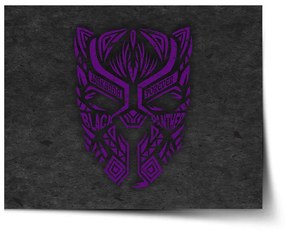 Sablio Plagát BLACK PANTHER wakanda forever Fialový - 60x40 cm