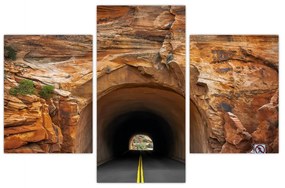 Obraz - tunel v skale (90x60 cm)