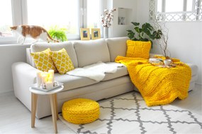 Koberec SKETCH - F343 Marocká mreža, krémovo - sivý