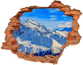 Samolepiaca diera na stenu Alpy v zime nd-c-96505174