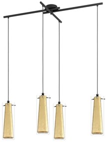 Eglo 79344 - Luster na lanku PINTO GOLD 4xE27/40W/230V zlatá