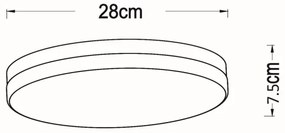 Lucide 79111/30/30 - LED Kúpeľňové svietidlo BISKIT LED/18W/230V IP44 čierna
