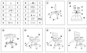 Kancelárska stolička London modrá