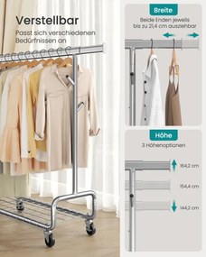 Vešiakový stojan na kolieskach HSR014E01