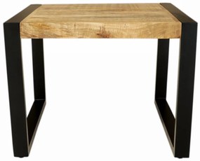 furniture-nabytek.cz - Konferenčný stolík kov drevo mango 60x45x60