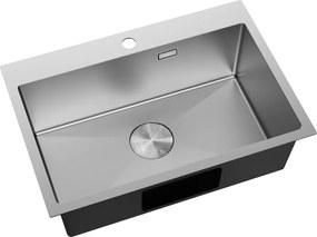 Mexen Solix, 1-komorový nerezový drez 650 x 450 mm, brúsená oceľ, 6403651000-01